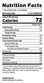 Perfect Coconut Water Ingredients Nutrition Facts
