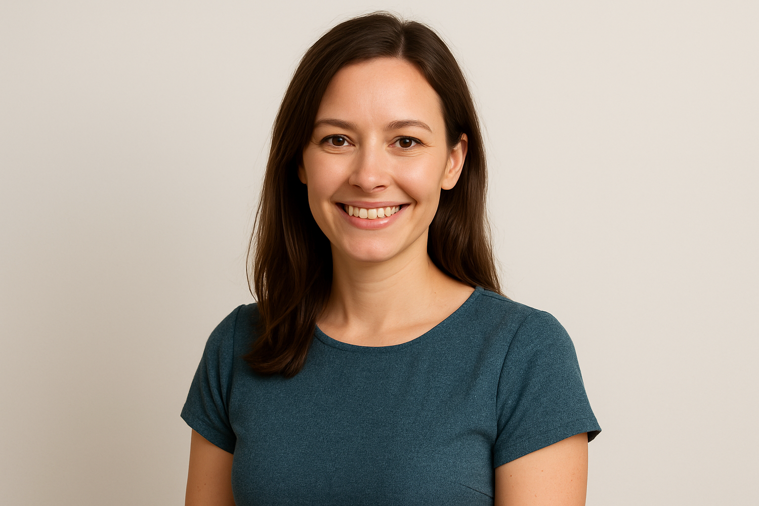 female in a casual dress not in a suit 